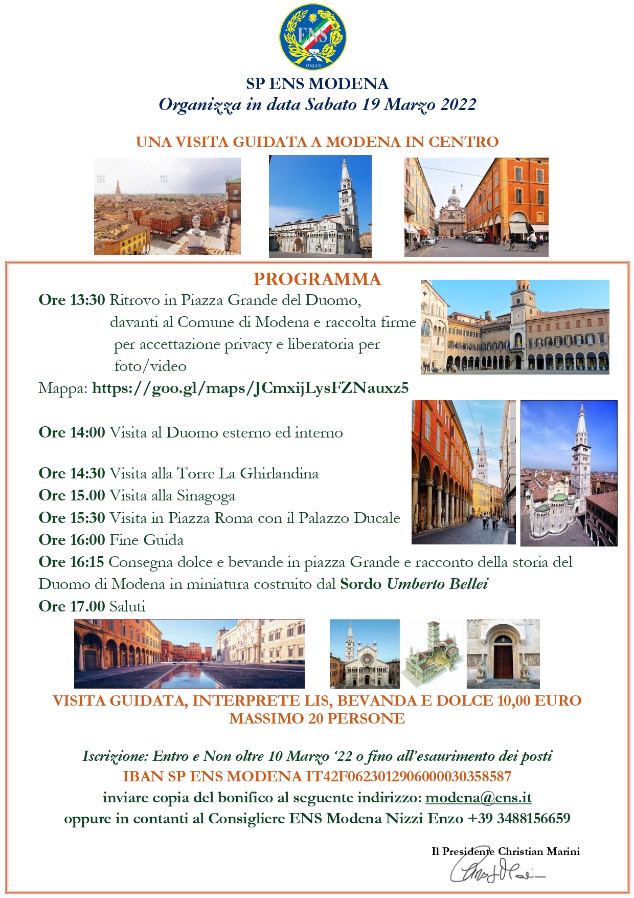Visita a Modena centro 19.03.2022